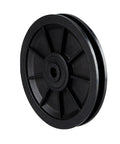 Nylon Bearing Pulley Wheel Round Roller For Gym Cable System Fitness Equipment Accessory Must Have For Strength Training And Cable Machines Smooth Ride Exercise Roller Durable Gym Part, 120mm black nylon pulley wheel