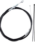 60 Inch Universal Go Kart Throttle Cable For Manco 8252 1390 Yerf Dog ASW ATV Go Kart Scooter Minibike Buggy Replacement Cable With 53 Inch Black Conduit Delivers Smooth Throttle Response And Reliable Performance featuring cable and two ties against white background