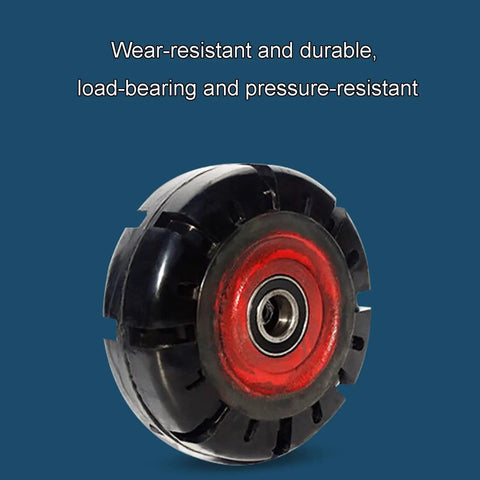 Heavy Duty 1000Kg Caster Wheels Set With Brakes And Swivel Noiseless Gray Rubber Castors For Trolleys And Workbenches 12 Inch Universal Fit
