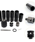 Beefy Impact Wrench Socket Set Made From Gnarly Chrome Vanadium Steel For Ruff Garage Jobs Includes 14 17 18 19 21 And 22 Metric Sizes