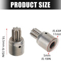 Super Slick 5 mm Shaft Electric Wrench Motor Gear Rotor with 7 teeth, size 18.5x11mm, designed for lithium powered tools.