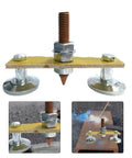Heavy Duty Welding Ground Clamp With N35 Double Magnet Head Delivers Insane 30kg Suction Power For Rock Solid Grip On Flat Or Curved Metal Tables Poles And Workpieces Perfect Stable Earth Clip For Mig And Tig Welding Pros A, showing strong magnet base and bolt construction.