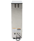 Rear view of TB3Q 3 Gallon Iced Tea Brewer With Real Tea Leaves, Quickbrew For Faster Brews, commercial grade with power cable.