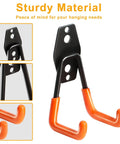 Heavy Duty Wall Hook Set 2 Pack For Garage Storage Durable Metal Wall Mount Hooks For Ladders Tools Garden Gear Hoses Extensions