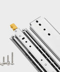 Beefy Heavy Duty Full Extension Ball Bearing Drawer Slides Pair For 20 To 76 Inch Range, Side Mount Rails, 500 Lb Capacity, steel