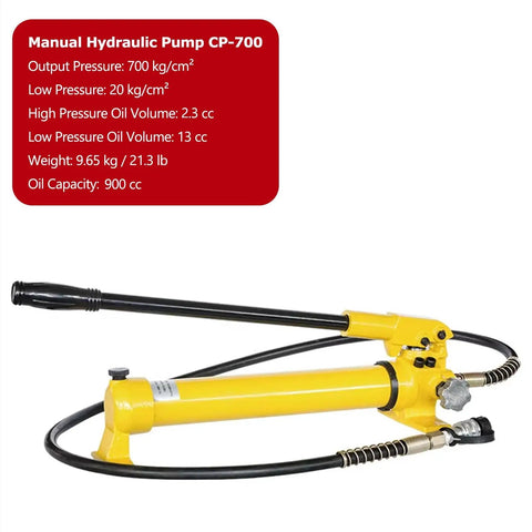 Manual hydraulic pump CP-700 for Heavy Duty Hydraulic Puller With Manual Pump Gear Puller Threaded 5 10 15 20 30 50 Tons