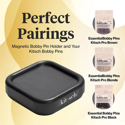 Magnetic Bobby Pin Organizer For Desk And Vanity Strong Pin Holder That Keeps Hair Pins Clips And Paper Clips In One Easy Spot