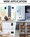 2 Pack Safety Fridge And Freezer Locks With Password Unlocking, Self Adhesive Childproof Cabinet Locks For Cabinets, Fridges