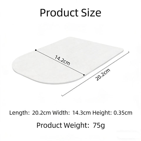 Non Slip Heat Resistant Coffee Machine Pad For Bambino Plus Custom Fit Countertop Guard Black 20.2 Cm By 14.3 Cm By 0.35 Cm
