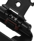 Close-up of Set Of 6 Built Tough Self Closing Heavy Duty Cold Rolled Steel Cabinet Hinges for RV Doors, semi-hidden design.