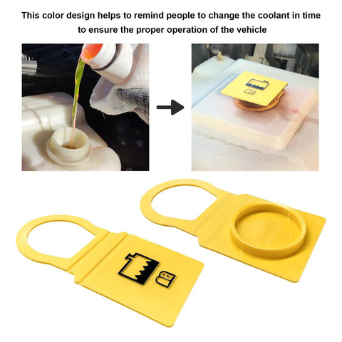 Engine Coolant Reservoir Cap Replacement For Your Ride Radiator Overflow Tank OEM 55111074AA 52079331 Antifreeze Cap in use