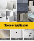 Applications of All Purpose Tile And Stone Crack Repair Kit For Ceramic Porcelain Marble And Granite Chips Holes Repair Paste DIY Kit Includes Pro Grade Adhesive For Fast Easy Fix And Smooth Restoration Of Damaged Surfaces