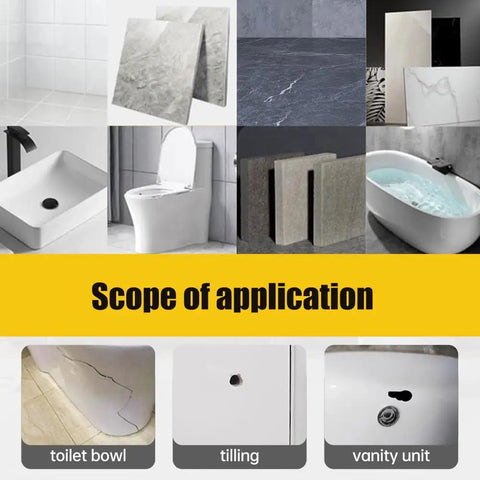 DIY Tile And Stone Crack Repair Kit 2 Pack For Porcelain Quartz Countertops Granite Marble And Ceramic Glaze Multisurface Chip Fix application examples