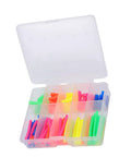 Snazzy 600 Pc Heat Shrink Tubing Kit With Colorful Wire Insulation Sleeves And Storage Boxes For Electricians Diy Car Repair And Cable Wrapping Projects That Get You Back On The Road Fast, open organizer with multicolor tubes