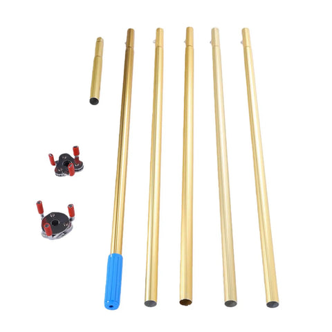 Heavy Duty Aluminum Smoke Detector Removal Tool With Killer Seventeen Foot Reach For High Ceilings Smooth Grip Handle Keeps Hands Safe During Fast Fixes No Fuss Operation For Any Weekend Warrior Looking To Wrap Up Work Early