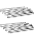 Durable 10 Piece Spring Tubing Bender Set For Plumbing And Electrical Projects, high density metal tubing tools in silver finish.