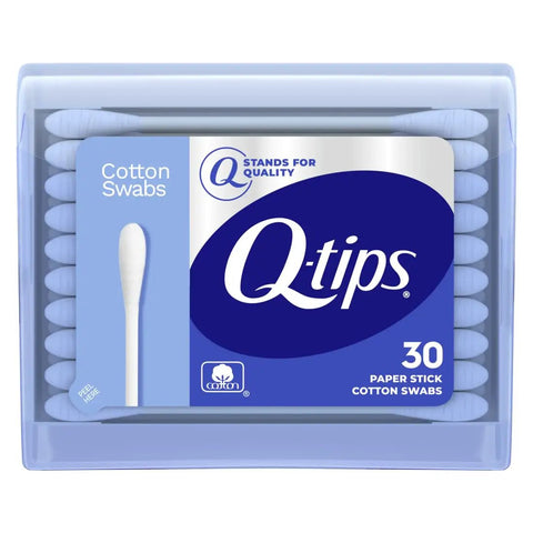 Travel Cotton Swabs 30 Count Blue Purse Pack Cotton Tips For Makeup Application Acne Spot Treatment And Fragrance Oil Dabs Great For Bathroom Grout Cleaning On The Go Touch Ups.