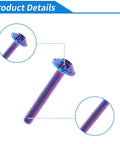 Premium Titanium Windshield Bolts And Washers For Harley Davidson Street Glide Street Glide Specials 2014 Plus showing detailed blue anodized finish bolt.