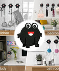 Adhesive Hooks 4 Pack Cute Frog Wall Hooks For Damage Free Hanging Aluminum Alloy Utility Hooks in kitchen, study, bedroom, bathroom