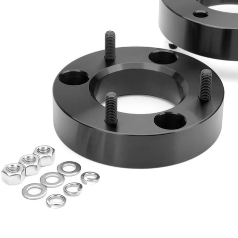 Beefed Up 2 Inch Lift Kit For F150 2004 2026 4WD 2WD Front Lift Spacers Forged Aircraft Aluminum Heavy Duty 12.9 Grade Bolts set