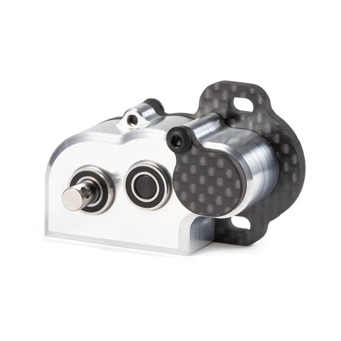 Ultra Light Portal Transmission Tiny Gearbox With Slipper Pad For 1/10 LCG Chassis Cheater Rigs Capra SCX10 III AR45 Silver