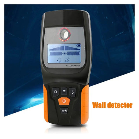 Heavy Duty 3 In 1 Wall Scanner And Stud Finder With Smart Beep Alarm Dead On Accuracy, handheld tool with display for detecting studs and wires.