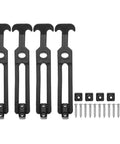 4 Pack Rubber T Handle Flexible Draw Latch Kit With Screws 7.87 Inch Hasp For Toolbox Golf Cart Vehicle Hood Cooler Cargo Boxes