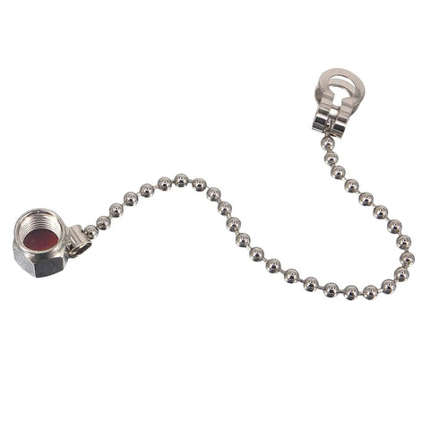 Chain Attachable SMA Dust Cap For SMA Female RF Connector, Nickel Plated Copper Protective Coax Cap, 7.62mm Diameter