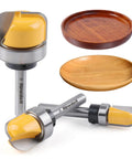 Three Piece Bowl And Tray Template Router Bit Set With 1/4 Inch Shank Carbide Round Nose Bits And Bearing for dish carving
