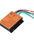 Top Shelf Wind Turbine Controller For 12 Volt And 24 Volt Systems Handles 300 Watts To 1000 Watts With MPPT PWM Charging and 16 Amp Output, showing back view with wiring.