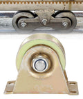 2 Pack 60mm Sliding Gate Roller Set With Steel V Type Wheel Track for Smooth Quiet Sliding Doors Heavy Duty Gate Replacement Parts