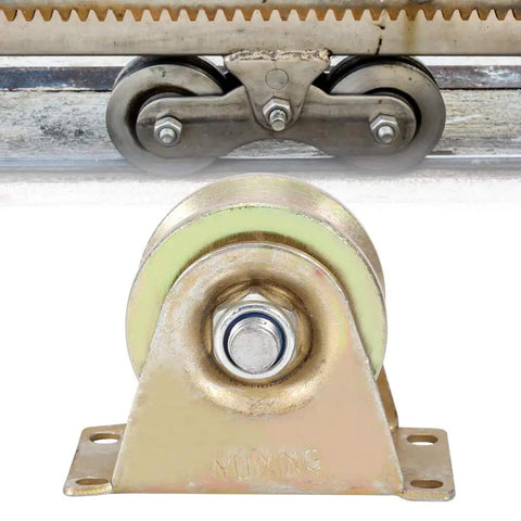 Professional Grade Kickass Heavy Duty V Groove Wheels For Sliding Gates And Patio Doors 2 Pack 60 Millimeter Steel Casters