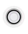 Top view of Combo Pack All-In-One Kitchen Sink Drain Set With Post Style Basket Strainer And Deep Collar Waste Disposal Flange With Stopper