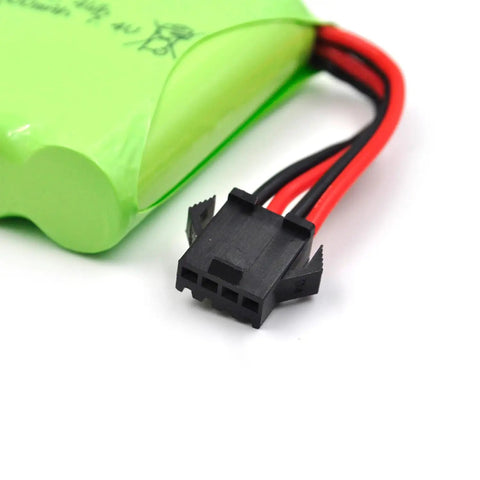 Close-up of 4 Pack 7.4V 1000mAh Li Ion RC Car Battery With SM 4P Plug For DE36W DE65 1 16 Scale Off Road Four Wheel Drive Beefy Power