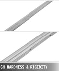 Close-up of RM1605 ball screw and SBR20 linear rail from All In One CNC Linear Rail Kit With Three RM1605 Ball Screws And SBR20 Rails 300 600 1000 mm Includes BK BF12 Blocks And Six Point Three Five mm By Ten mm Couplings Optical Axis Ready For Smooth Pro Grade Motion Workhorse Performance, highlighting high hardness and rigidity material.