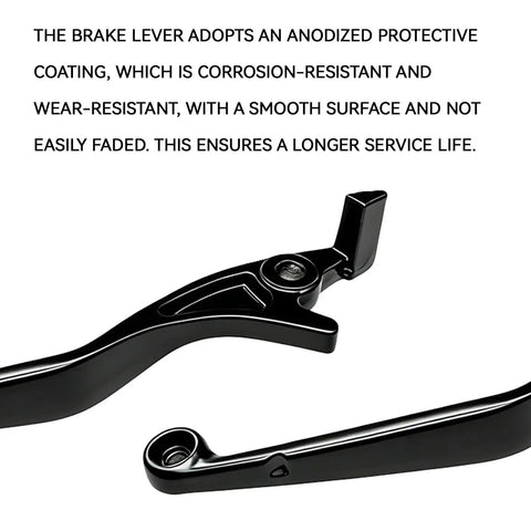 Yozma IN10 Ebike Two Pack Aluminum Adjustable Brake Levers with anodized protective coating, corrosion-resistant, smooth surface