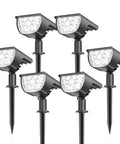 Outdoor Solar Lights 6 Pack 2 In 1 Spotlight Kit With 3 Modes IP67 Waterproof Landscape Lighting For Yard Garden Patio Driveway Pool Cold White 33 LED