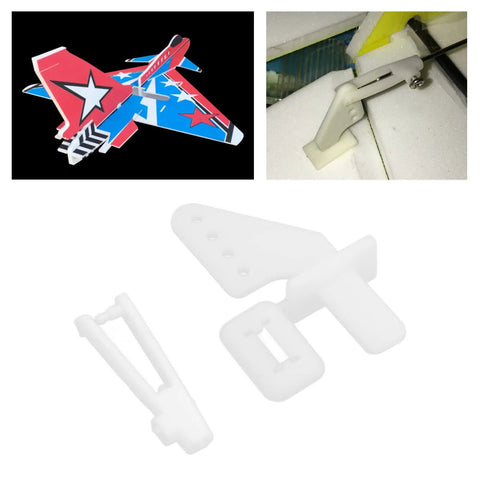 RC Airplane Control Horns And Clevis Kit 20 Sets 4 Hole Rudder Angle Easy Install Plug N Play Upgrade Spare Part For Wings