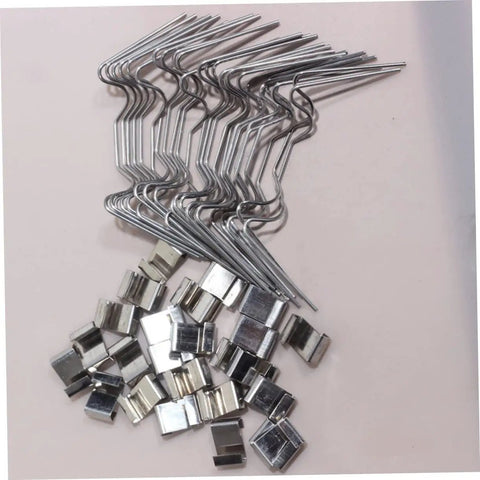 Greenhouse Repair Kit With 60 Glazing Wire Clips And Plant Fixing Clips Stainless Steel Garden Fasteners For Securing Glass Panels Window Repair Durable Buckle Clips And Easy DIY Fixes