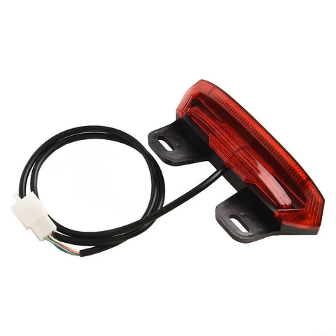 Ultra Bright 12V E Bike Taillight With Turn Signals And Brake Function For Night Rides Enhanced Safety System Reduces Accident Risk, red ABS rear light with cable