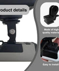 Close-up of a bike light mount and flashlight holder for handlebar quick release universal adapter with secure fit.