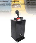Dump Truck PTO Control Valve Kit With 6 Hole 4 Gear Setup shown with aluminum and iron build and installation box.