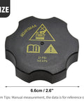Radiator Coolant Reservoir Cap Replacement 68442532AA Fits Chrysler 200 2015 To 2017 Pacifica 2017 To 2021 Voyager cap size shown