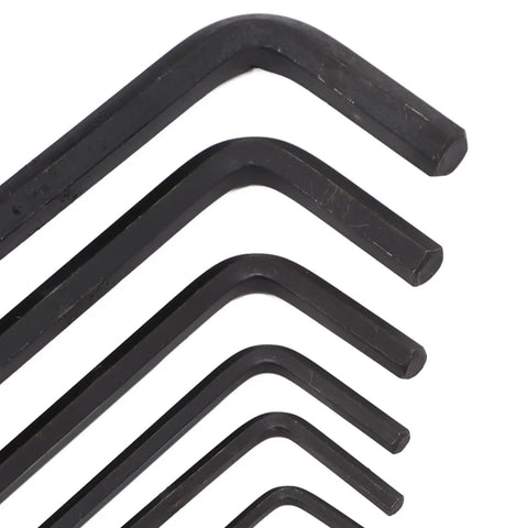 Solid Xixian 6 Pack L Shape Hex Key Wrench Set Made From Tough Carbon Steel For Ycle Fix Ups, Heavy Duty Allen Tool Kit Ideal For Maintenance Jobs And Hand Screwdriver Grabs That Hold Up Great No Bending, black hex keys