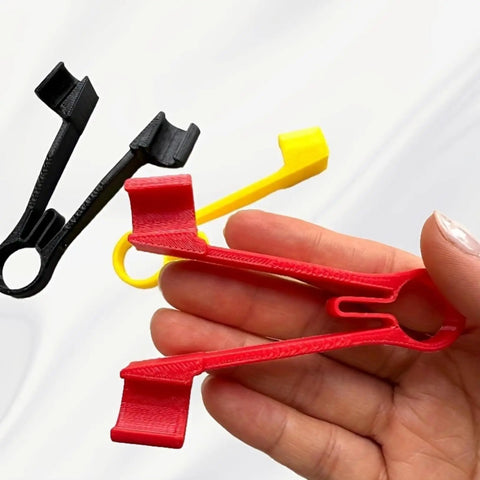 10-Piece Universal Meter Probe Tweezers Stand For Multimeter Testing, Hands-Free Probe Holder Clamp For Wires, Precision Tool Set For DIY Electronics, Black, PLA 7.5x5.5x1 cm