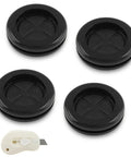 Six Pack Of Three Quarter Inch Rubber Grommets For Drill Holes And Firewall Wire Protection Double Sided Round Hole Plugs Kit Black
