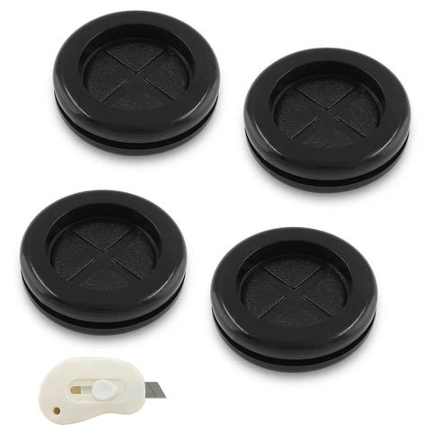 Six Pack Of Three Quarter Inch Rubber Grommets For Drill Holes And Firewall Wire Protection Double Sided Round Hole Plugs Kit Black