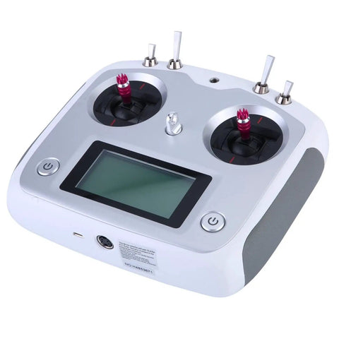 2.4G AFHDS 2A RC Transmitter With Snappy Touchscreen 10 Channel Radio Controller for quadcopters, features joystick controls