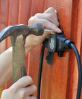Installing Beefy 50ft 12 Gauge Outdoor Extension Cord With Eleven Outlets And End Connector IP44 Waterproof Cap ETL Listed