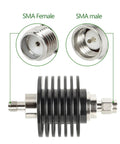 Pro Grade SMA Male To SMA Female RF Attenuator 30dB Attenuation 10W Power Handling with connector details